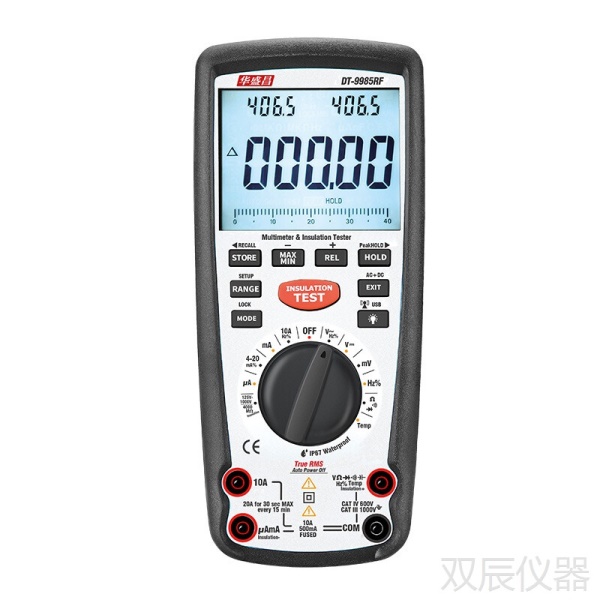 华盛昌（CEM）DT-9985数字绝缘电阻测试仪 兆欧表 高精度接地电阻测试仪 绝缘测试电阻 1000V