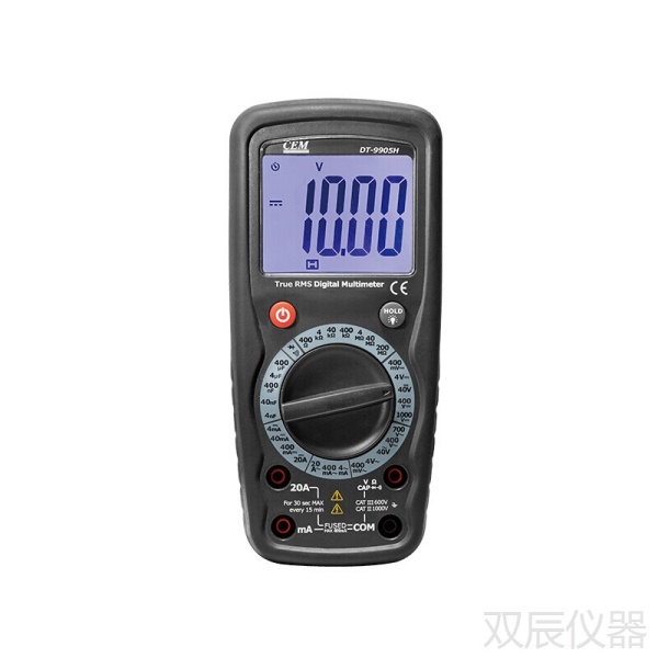 华盛昌(CEM)DT-9905H高精度数字万用表 背光数显万能表 交直流电压电流手动量程电工表