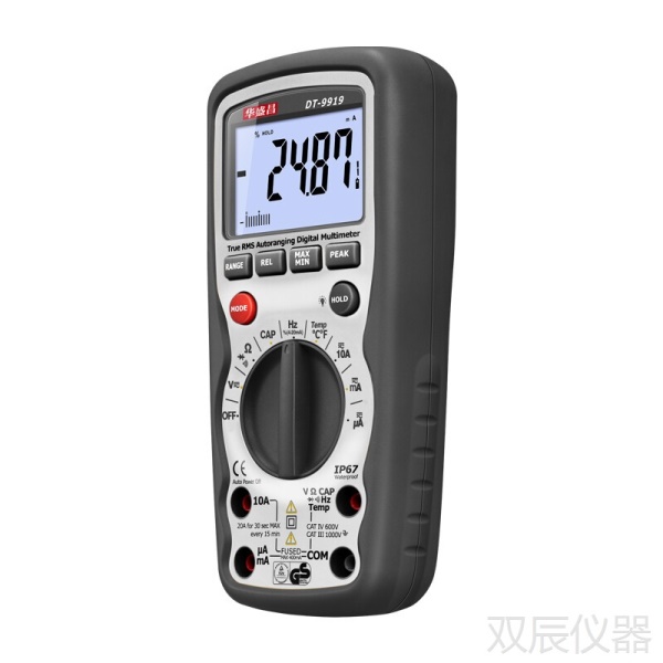 华盛昌（CEM）DT-9919数字万用表高精度智能防烧电工表电流表真有效值工业级万能表