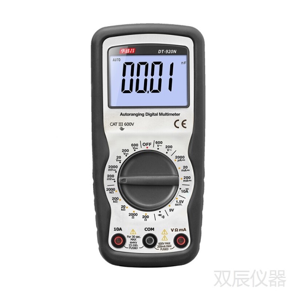 华盛昌(CEM)DT-920N手持高精度数字万用表 数显电工万能表 交直流电压电流表